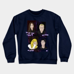 The girl I have a crush on and me Crewneck Sweatshirt